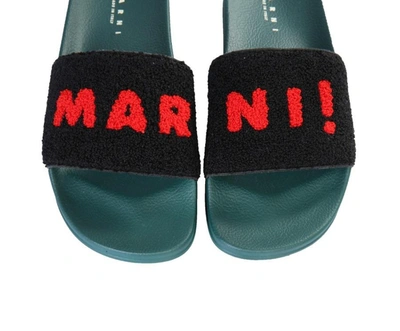 Shop Marni Logo Slides In Multi