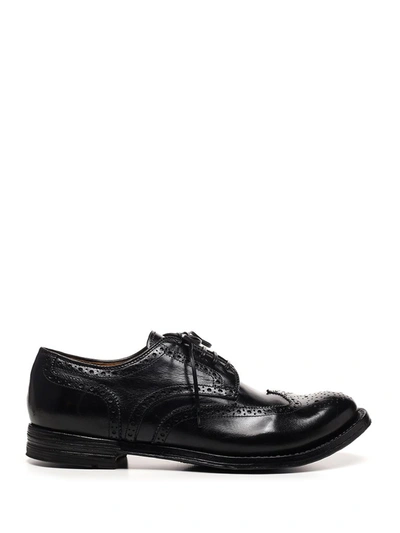 Shop Officine Creative Anatomia 77 Brogue Lace In Black