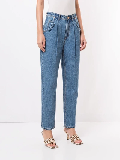 Shop Alice Mccall Desire High-waisted Straight Jeans In Blue