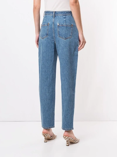 Shop Alice Mccall Desire High-waisted Straight Jeans In Blue