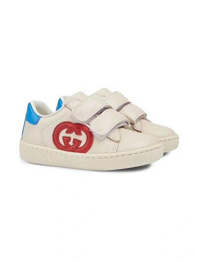 Shop Gucci Interlocking G Sneakers In White