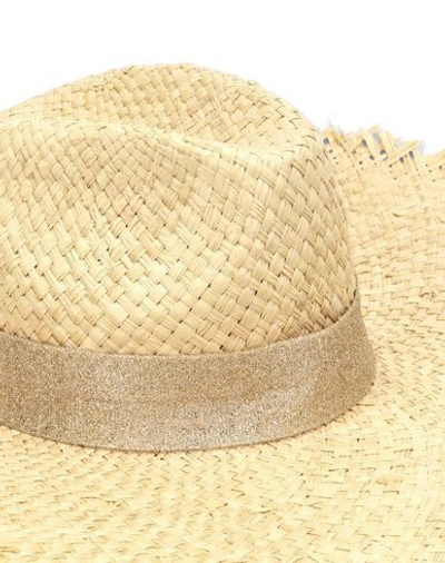Shop Oseree Oséree Woman Hat Beige Size 6 ⅞ Natural Raffia
