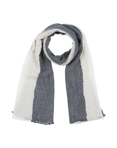 Shop Arte Cashmere Scarves In Dark Blue