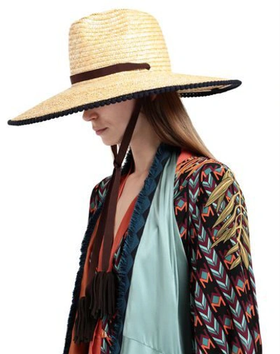 Shop Montegallo Sombrero Naturale Woman Hat Beige Size L Straw