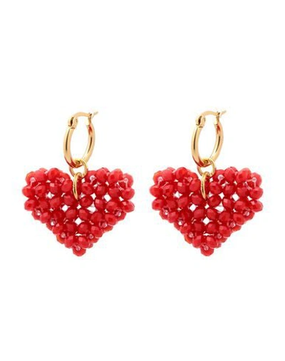 Shop Taolei Earrings In Red