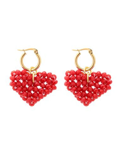 Shop Taolei Earrings In Red