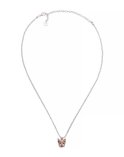 Shop Jack&co Jack & Co Woman Necklace Copper Size - 925/1000 Silver, Enamel In Orange