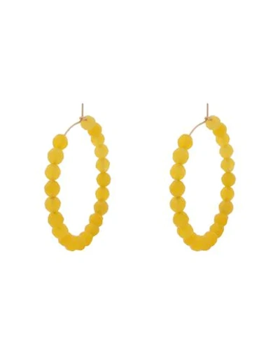 Shop Taolei Earrings In Yellow