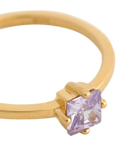 Shop P D Paola Lavander Lis Woman Ring Gold Size 7.5 925/1000 Silver
