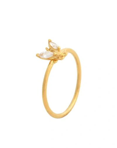 Shop P D Paola Buzz Gold Woman Ring Gold Size 7.5 925/1000 Silver