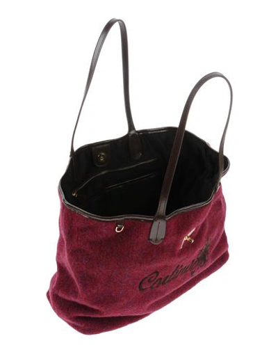 Shop V73 Handbags In Maroon