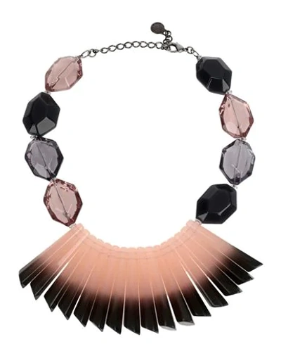 Shop Emporio Armani Necklaces In Pink