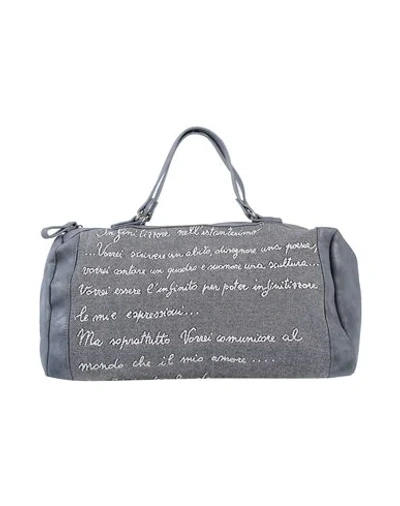 Shop Abitart  Vanessa Foglia Handbags In Grey