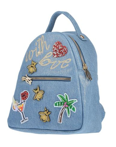 Shop Giulia N Backpacks & Fanny Packs In Azure