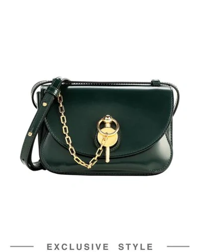 Shop Jw Anderson X Yoox Handbags In Dark Green