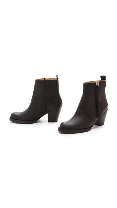 Shop Acne Studios Pistol Booties In Black