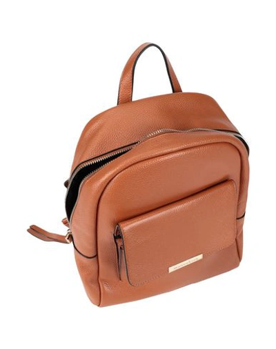 Shop Manoukian Backpacks In Tan