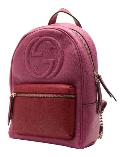 Shop Gucci Backpack & Fanny Pack In Fuchsia