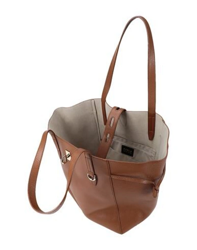 Shop Furla Net L Tote Woman Handbag Brown Size - Soft Leather