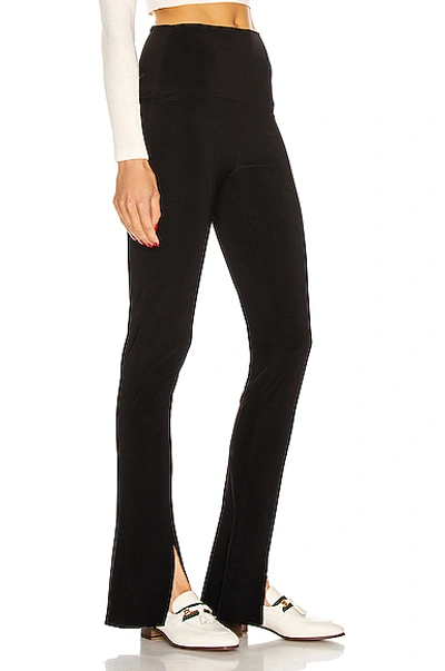 Norma Kamali Stud-embellished Stretch-jersey Leggings In Black