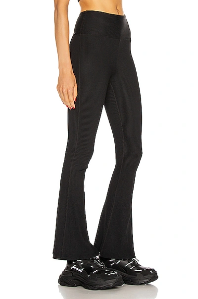 Shop Year Of Ours Ribbed Flare Legging In Black