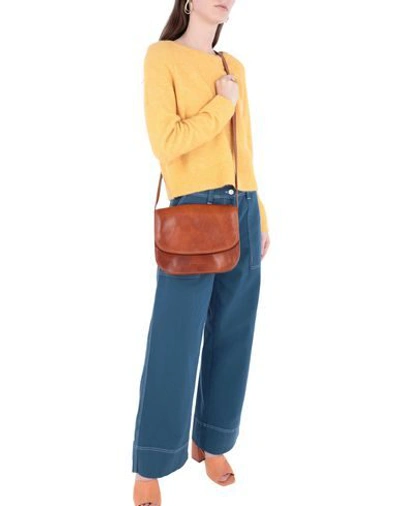 Tuscany Leather Handbags In Tan