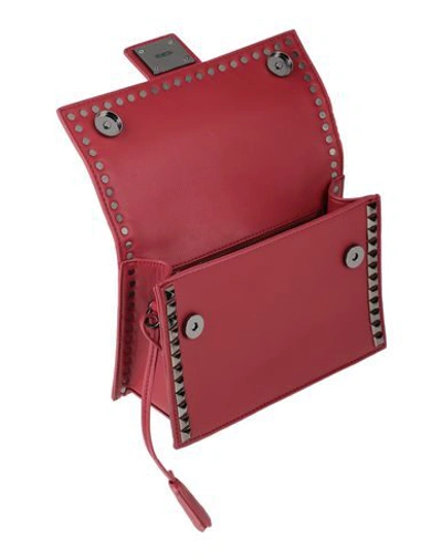Shop V73 Handbags In Brick Red