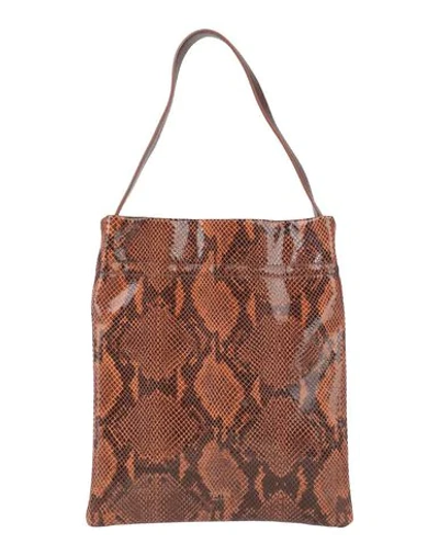 Shop Tl 180 Handbags In Dark Brown