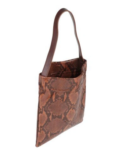 Shop Tl 180 Handbags In Dark Brown