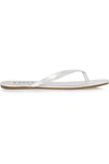 TKEES LILY METALLIC LEATHER FLIP FLOPS