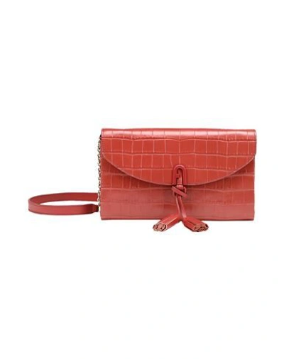 Shop Furla 1927 Mini Shoulder Bag W Woman Cross-body Bag Brick Red Size - Soft Leather