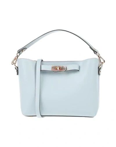 Shop Gianni Notaro C.j. Handbags In Sky Blue