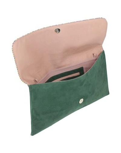 Shop Karmine Handbags In Green