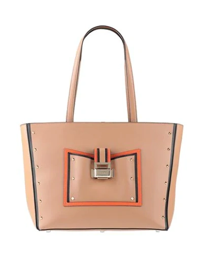 Shop Cromia Handbags In Camel