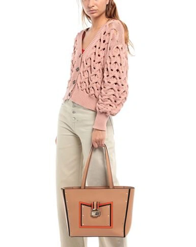 Shop Cromia Handbags In Camel