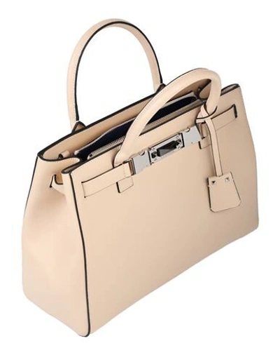 Shop Cromia Handbags In Beige