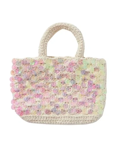 Shop Nannacay Woman Handbag Ivory Size - Textile Fibers In White