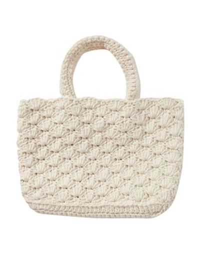 Shop Nannacay Woman Handbag Ivory Size - Textile Fibers In White
