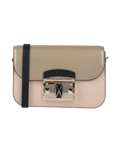 Shop Cromia Handbags In Beige