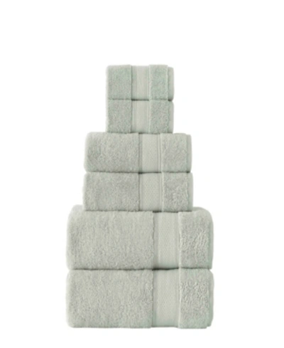 Shop Grund Certified 100% Organic Cotton Towels, 6 Piece Set Bedding In Sage