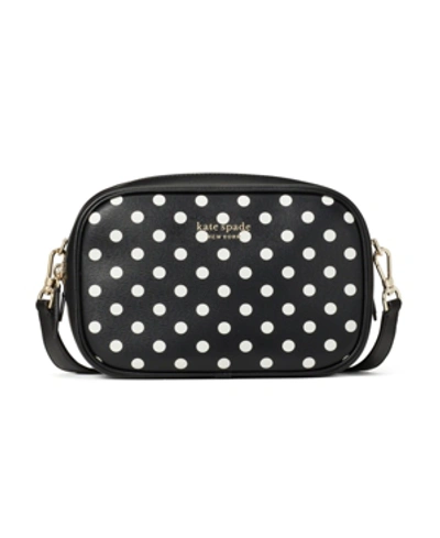 Shop Kate Spade New York Infinite Domino Dot Medium Camera Bag In Black Multi