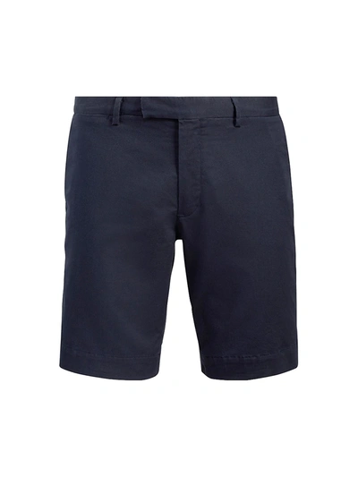 Shop Polo Ralph Lauren Men's Stretch Slim-fit Military Shorts In Aviator Navy