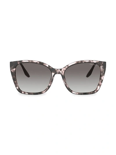 Shop Prada Women's 54mm Cat Eye Sunglasses In Purple