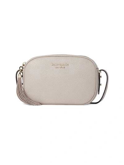 Shop Kate Spade Medium Annabel Leather Camera Bag In Warm Taupe