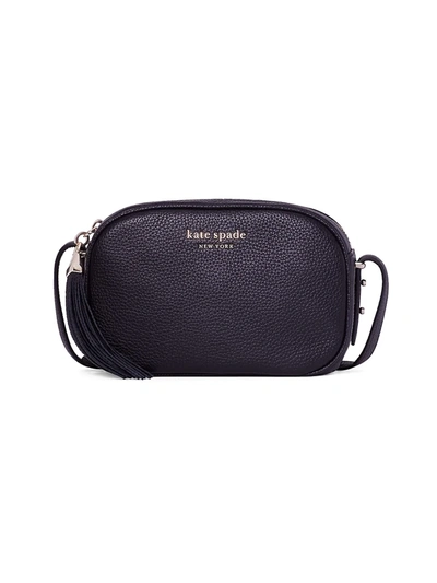 Shop Kate Spade Medium Annabel Leather Camera Bag In Black