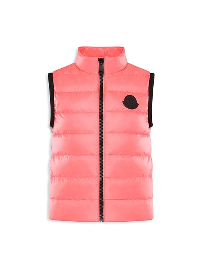 Shop Moncler Little Girl's & Girl's Artemas Down Puffer Vest In Hot Pink