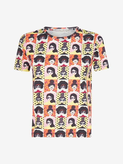 Shop Alice And Olivia Rylyn Print Cotton T-shirt