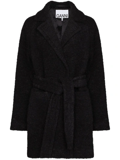 Ganni best sale boucle coat