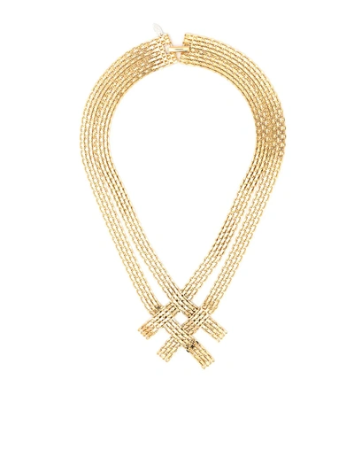 Shop Wouters & Hendrix Interwoven-design Chain-link Necklace In Gold