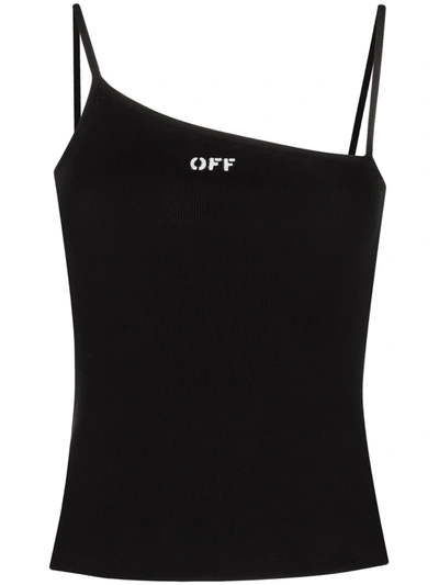 Shop Off-white Asymmetric Vest Top In Black